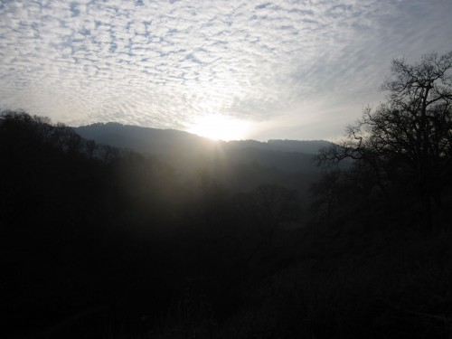 Photo of the cloudy sky at Quicksilver Park