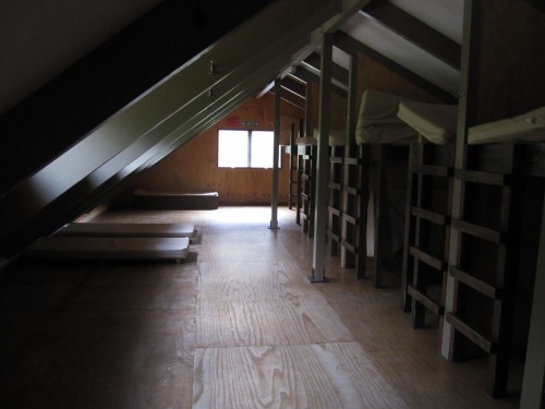Photo of bunk beds in a Milford Track hut