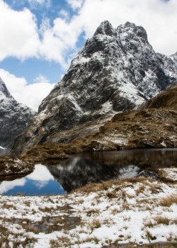 Photo at the top of Mackinnon pass on the Milford Track - New Zealand
