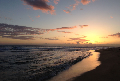 Sunset at Waimea Beach