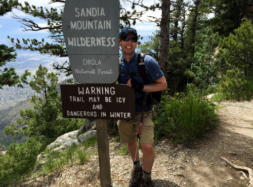 Sign along the La Luz Trail