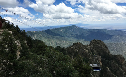 Sandia Tram from the La Luz Trail